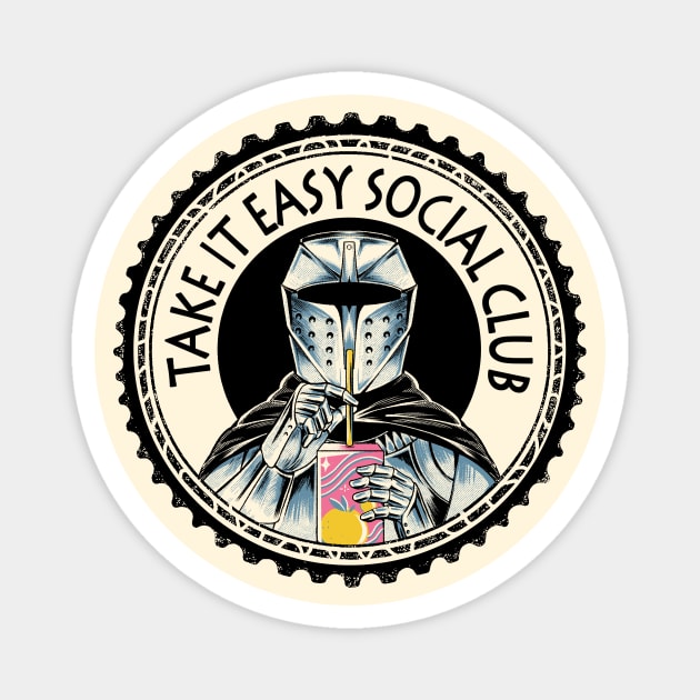 Chill Bro - Take It Easy Social Club by Tobe Fonseca Magnet by Tobe_Fonseca